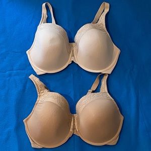 OLGA Cloud 9 Underwire Contour Bundle Bras 38DD